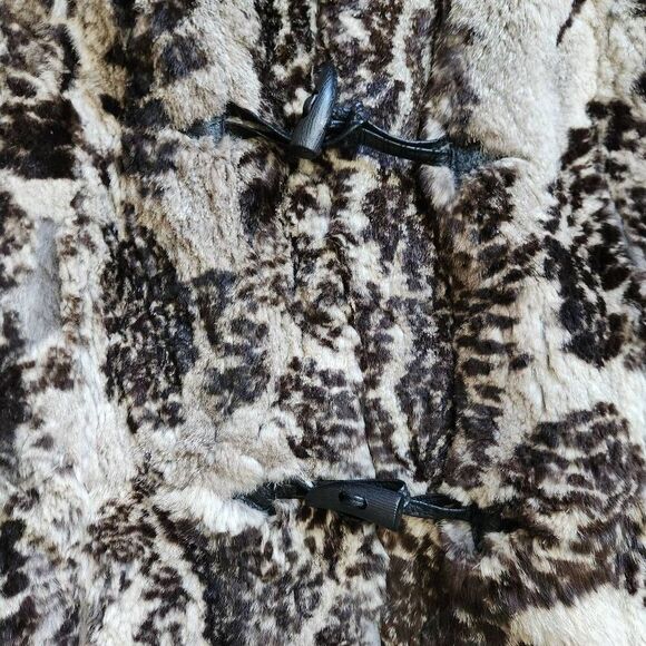 Vintage Rabbit Fur Coat Womens Small Medium Large XL Leather Arctic Dream Outerw - Picture 5 of 7
